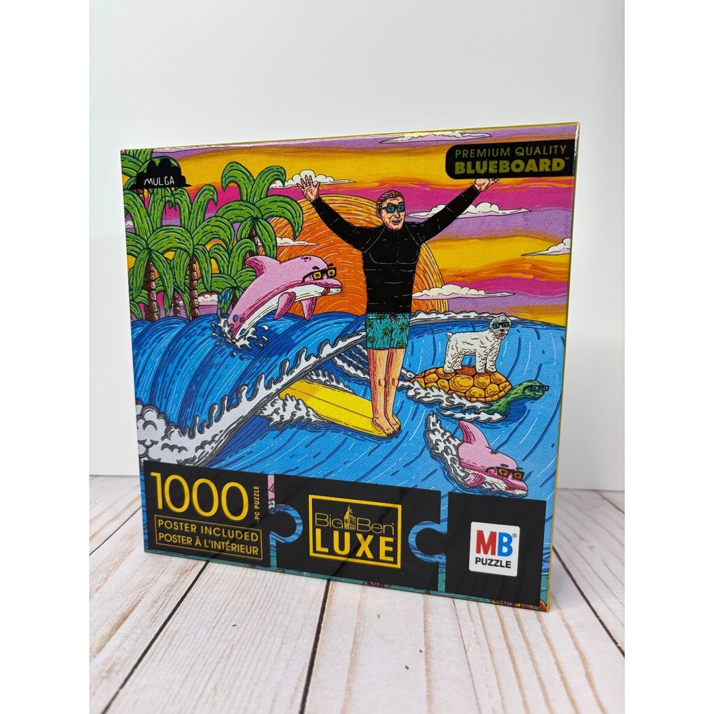 Mulga Big Ben Luxe New Sealed 1000pc Puzzle Malibu Joe Milton Bradley
